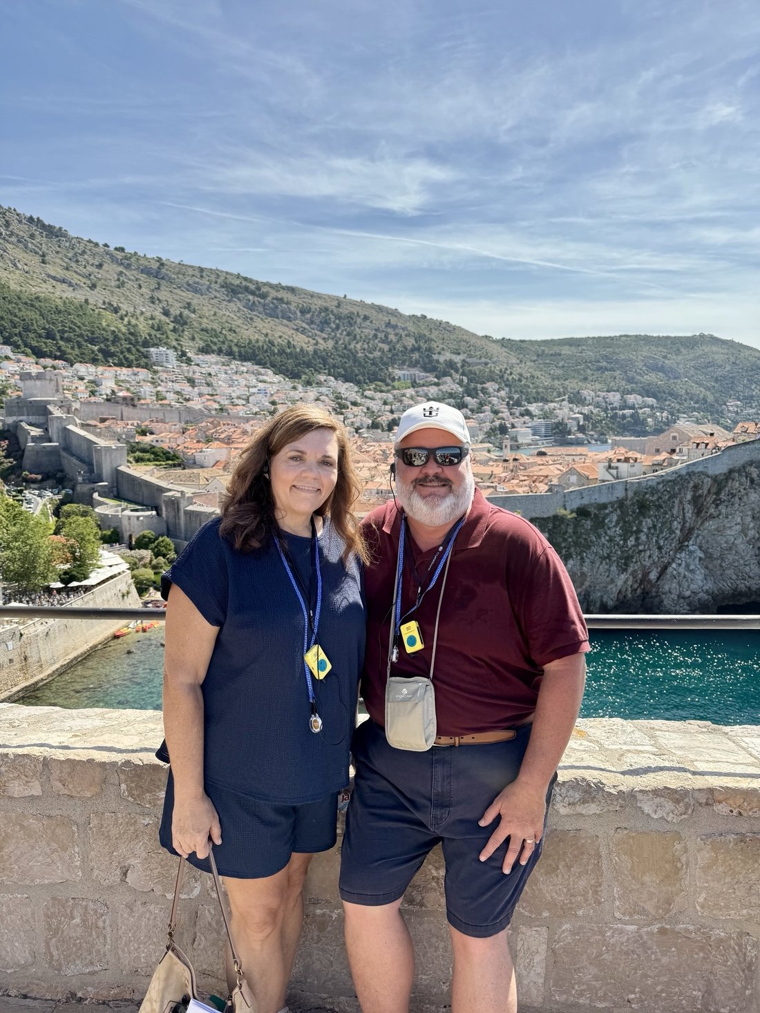 Scott Brooks overlooking Dubrovnik, Croatia while traveling